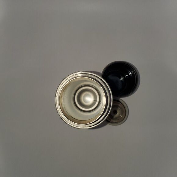 Starbucks Stainless Steel Thermos 2004 Mug Red Leather Floral Sleeve 12oz - Picture 5 of 14